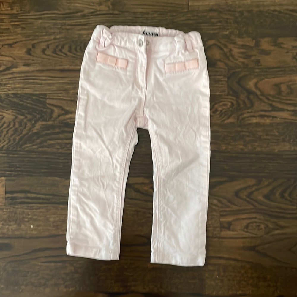Jacadi Baby Girl Pink Pants, 24 Months